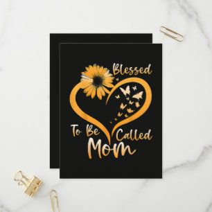 Blessed To Be Called Mum Invitation Postcard