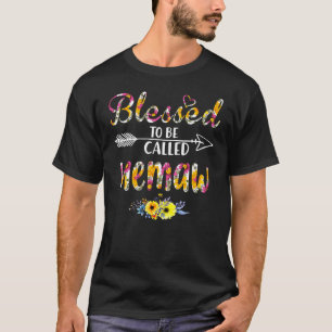 Blessed To Be Called Mum & Memaw Floral Tie Dye Mo T-Shirt