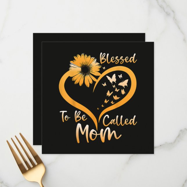 Blessed To Be Called Mum Menu (Front/Back In Situ)