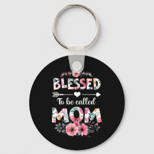 Blessed To Be Called Mum Shirt Funny Mum Mother's Key Ring