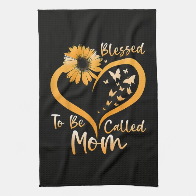 Blessed To Be Called Mum Tea Towel (Vertical)