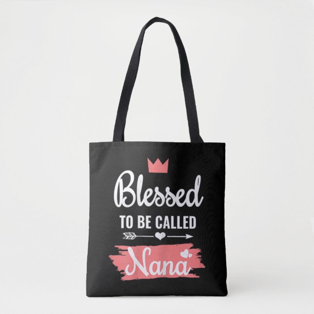 Blessed to be called Nana Colourful Christmas Tote Bag (Front)