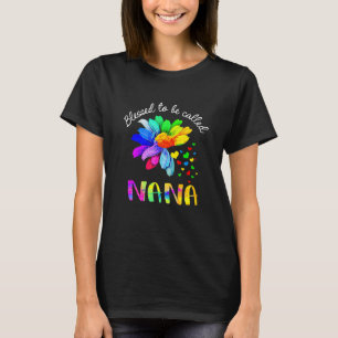 Blessed to be called Nana Floral  Nana Mother's Da T-Shirt
