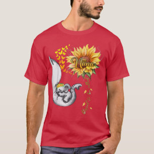 Blessed To Be Called Nana Sunflower Elephant Mothe T-Shirt