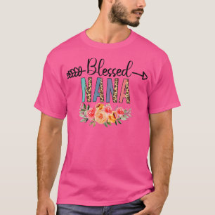 Blessed to be called Nana Women Flower Leopard Dec T-Shirt