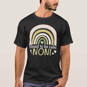 Blessed To Be Called Noni Boho Rainbow Mother s Da T-Shirt