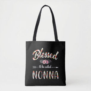 Blessed to be called Nonna Colourful Christmas Tote Bag