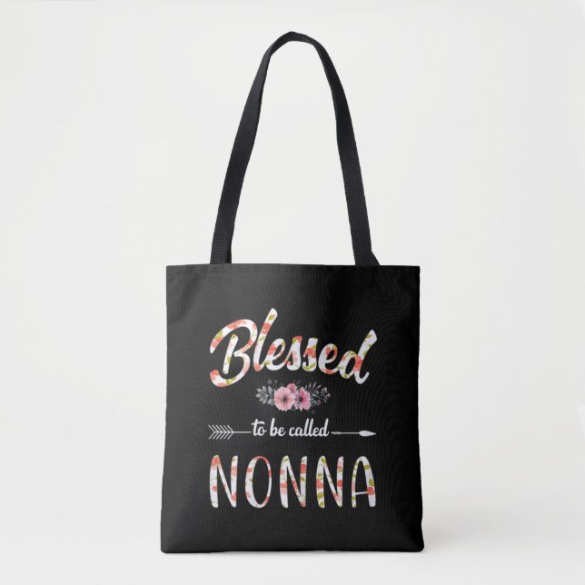 Blessed to be called Nonna Colourful Christmas  Tote Bag (Front)