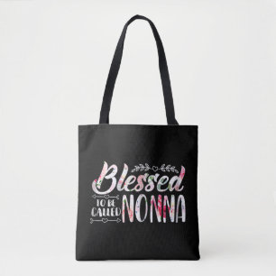 Blessed To Be Called Nonna Colourful Xmas Tote Bag