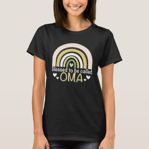 Blessed To Be Called Oma Boho Rainbow Mother s Day T-Shirt