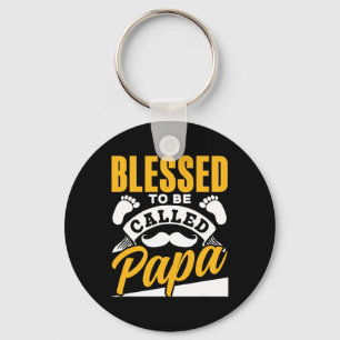 Blessed To Be Called Papa Dad Father&# s Day Fath Key Ring
