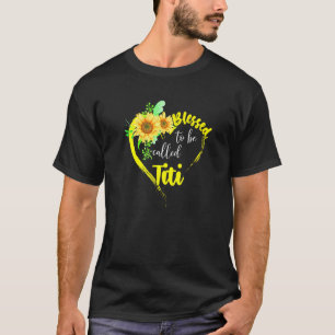 Blessed To Be Called Titi Sunflower Titi Mother's T-Shirt