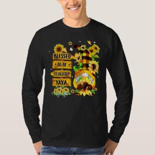 Blessed To Be Called Yaya Fall Gnome Sunflowers Gr T-Shirt