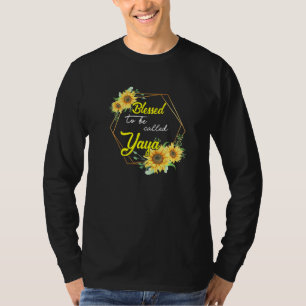 Blessed To Be Called Yaya Sunflower Yaya Mothers d T-Shirt