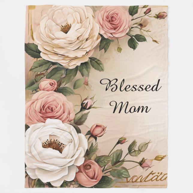 Blessed to have you  fleece blanket (Front)