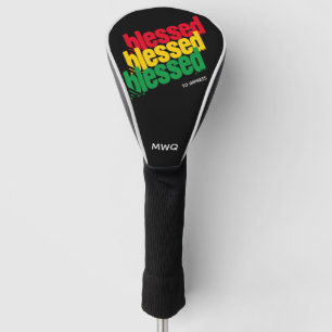 BLESSED TO IMPRESS Monogram DRIVER Golf Head Cover