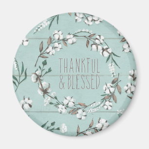 Blessed VI Mint   Thankful & Blessed Magnet