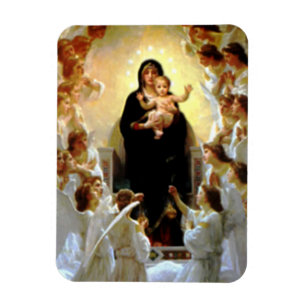 Blessed Virgin Mary and Infant Child Jesus Magnet