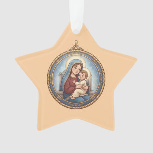 Blessed Virgin Mary Baby Jesus Ornament