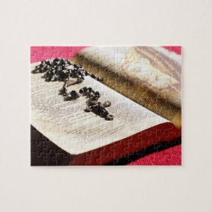Blessed Virgin Mary Bible Rosary Jigsaw Puzzle
