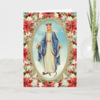 Blessed Virgin Mary Catholic Christmas Religious