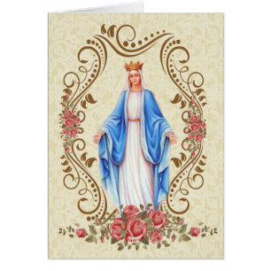 Blessed Virgin Mary Catholic Condolence Thank You