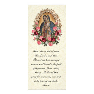 Blessed Virgin Mary Catholic Funeral Prayer Card