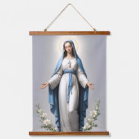 Blessed Virgin Mary Christian Catholic Hanging Ta