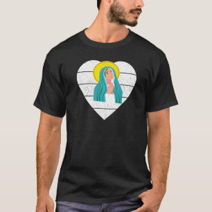 Blessed Virgin Mary Holy Rosary Devout Catholic T-Shirt