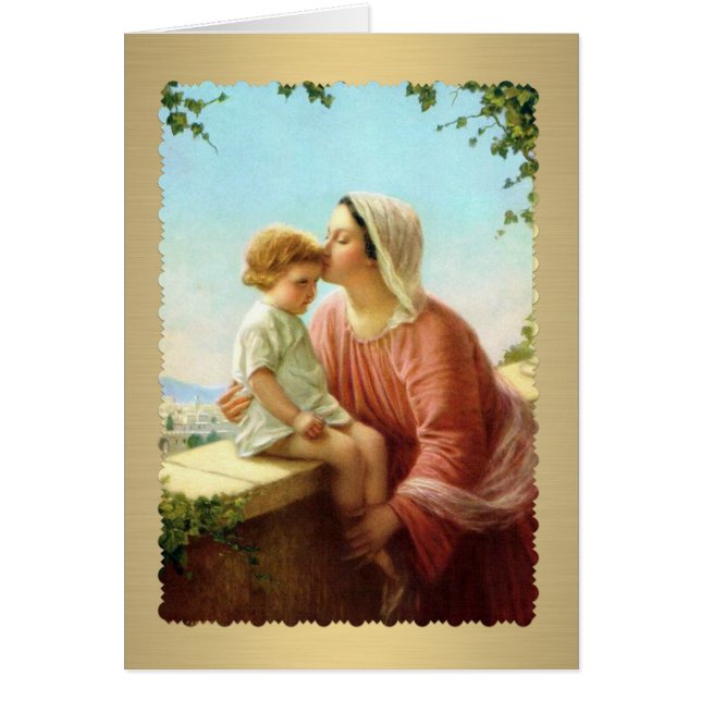 Blessed Virgin Mary Jesus Catholic Religious  (Front)