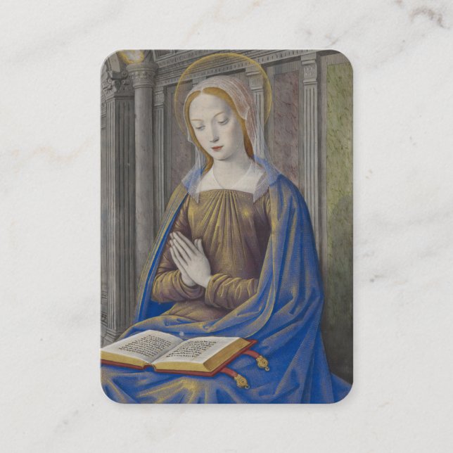 Blessed Virgin Mary Memorare Prayer Religious Card (Front)