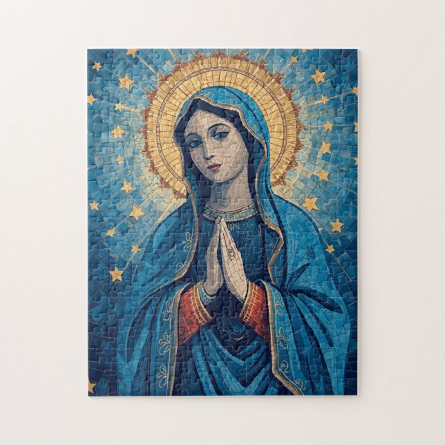 Blessed VIrgin Mary Picture Jigsaw Puzzle (Vertical)