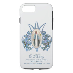 Blessed Virgin Mary Religious Vintage Catholic Case-Mate iPhone Case