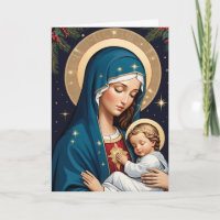 Blessed Virgin Mary Traditional Catholic Christmas
