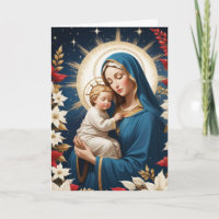 Blessed Virgin Mary Traditional Catholic Christmas