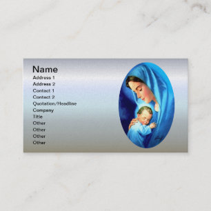 Blessed Virgin Mary with Baby Jesus Business Card