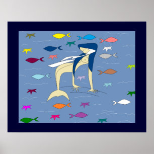 BLESSED VIRGIN MERMAID POSTER
