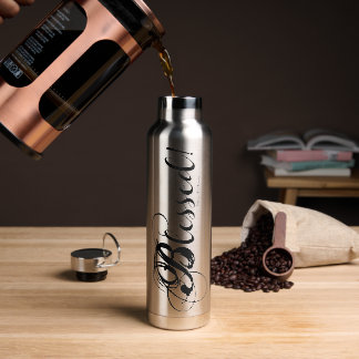 Blessed! Water Bottle (Silver)