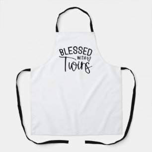 Blessed with Twins - Funny Mum Life Quote Apron