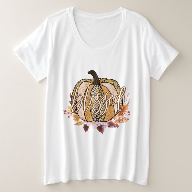 Blessed Women’s  Plus Size T-Shirt (Design Front)