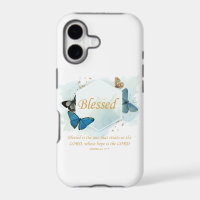 Blessed – Women's Christian Faith Butterfly Verse