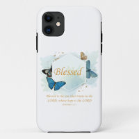 Blessed – Women's Christian Faith Butterfly Verse