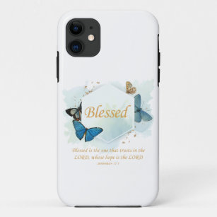 Blessed – Women's Christian Faith Butterfly Verse Case-Mate iPhone Case