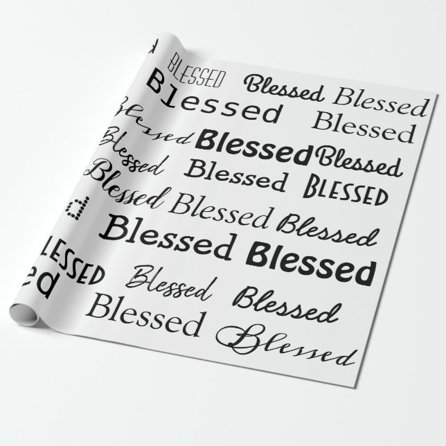 Blessed Wrapping Papper Wrapping Paper (Unrolled)