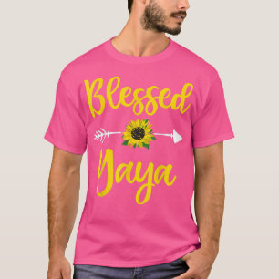 Blessed Yaya Sunflower s For Women, Mothers Day  T-Shirt