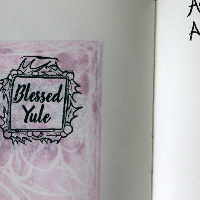 Blessed Yule Christmas Customisation Rubber Stamp (Creator Uploaded)