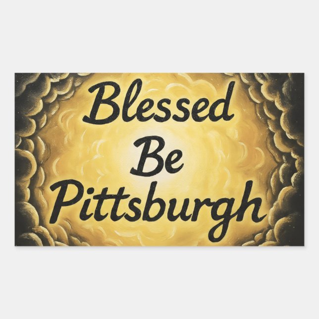 BlessedBePittsburgh Rectangular Sticker (Front)