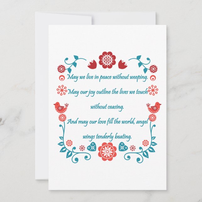 Blessing 30 invitation (Front)