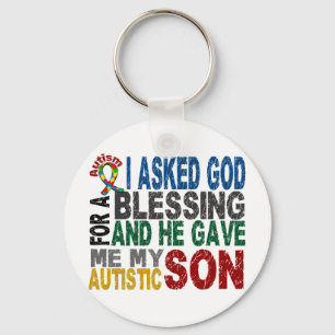 Blessing 5 SON Autism T-Shirts & Apparel Key Ring