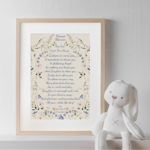 Blessing A Sunbeam to Warm You Nursery Art Poster